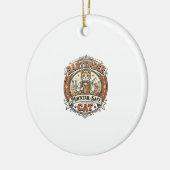 Bartender Mocktail-Veilige Kat Bartender Mocktail- Keramisch Ornament (Links)