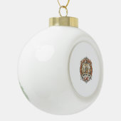 Bartender Mocktail-Veilige Kat Bartender Mocktail- Keramische Bal Ornament (Links)