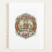 Bartender Mocktail-Veilige Kat Bartender Mocktail- Planner (Voorkant)