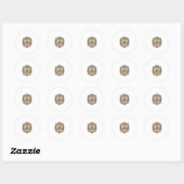 Bartender Mocktail-Veilige Kat Bartender Mocktail- Ronde Sticker (Vel)
