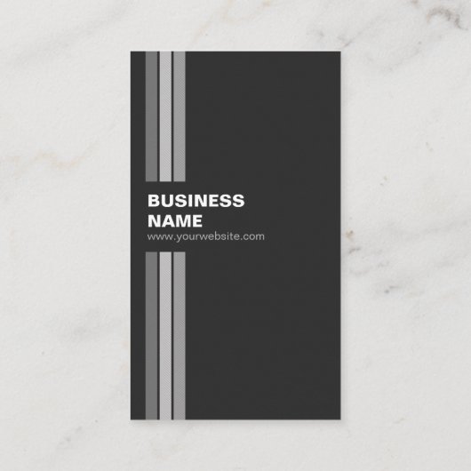 Bartender - Modern Black White Visitekaartje (Achterkant)