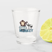 Bartender Monkey Shot Glas (Voorkant)