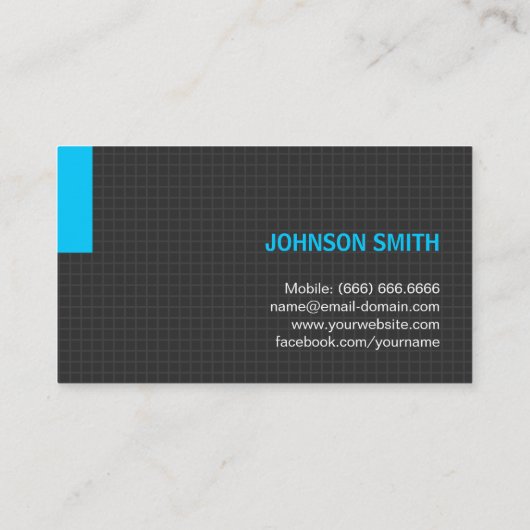 Bartender - Multiple Purpose Blue Visitekaartje (Achterkant)