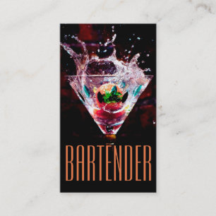 Bartender Nachtleven Visitekaartje