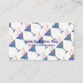 Bartender Night Club Martini Glass Visitekaartjes (Achterkant)