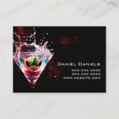 Bartender Nightlife Business Card Visitekaartje (Achterkant)