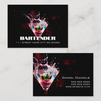 Bartender Nightlife Business Card Visitekaartje