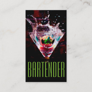 Bartender Nightlife Visitekaartje