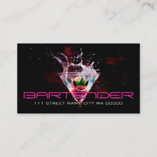 Bartender Nightlife Visitekaartje