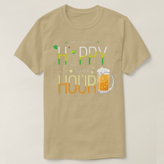 Bartender Party Cocktail Happy Hour Pun T-shirt (Design voorkant)