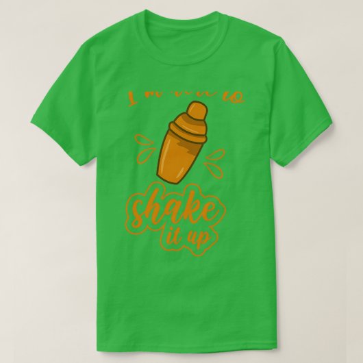 Bartender Party Cocktail Shaker Pun 4 T-shirt (Design voorkant)