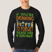 Bartender  Pay in Advance Joke T-shirt (Voorkant)