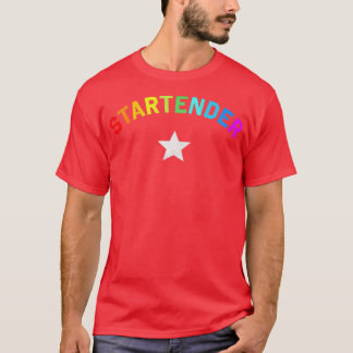 Bartender Pride Startender Rainbow T-shirt