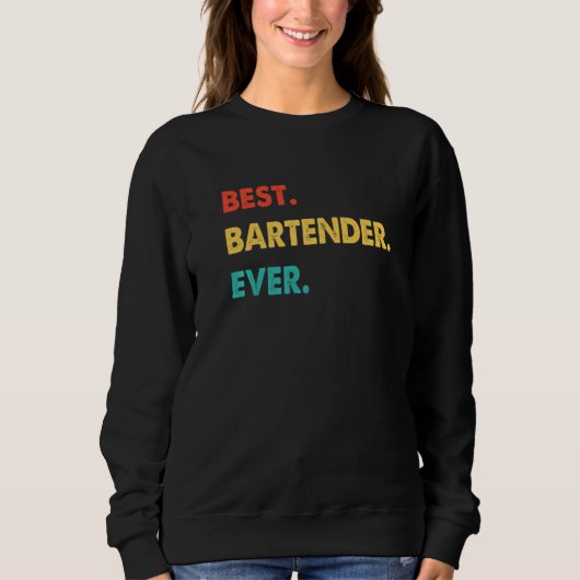 Bartender Professay Retro Best Bartender Trui (Voorkant)