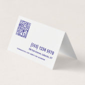 Bartender QR Gevouwen Visitekaartje (Achterkant)