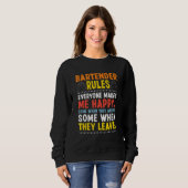 Bartender Rules Everyone Makes Happy Bartending Ba Trui (Voorkant volledig)