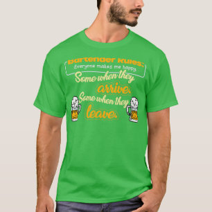 Bartender Rules Party Cocktail Pun 1 T-shirt