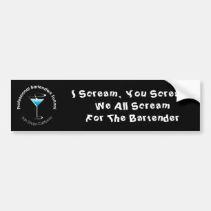 Bartender School Bumpersticker