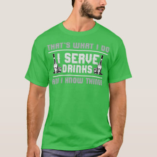 Bartender Serve drinken en know-how T-shirt