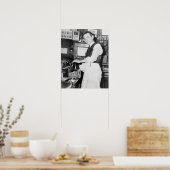 Bartender Serving Beer  Foto Poster (Keuken)