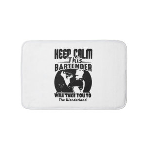 Bartender Shirt - Houd deze Bartender T shirt Badmat