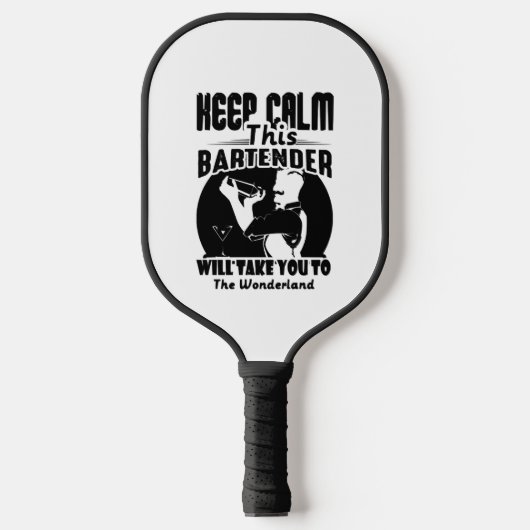 Bartender Shirt - Houd deze Bartender T shirt Pickleball Paddle (Voorkant)