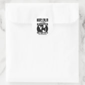 Bartender Shirt - Houd deze Bartender T shirt Ronde Sticker (Tas)