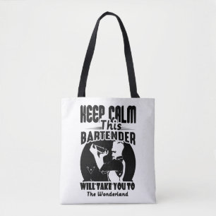 Bartender Shirt - Houd deze Bartender T shirt Tote Bag