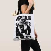 Bartender Shirt - Houd deze Bartender T shirt Tote Bag (Dichtbij)