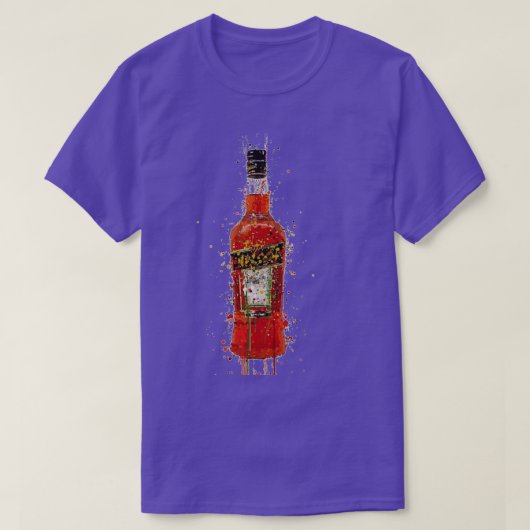 Bartender Shirt Splatter Bar Art Aperol Bottle (Design voorkant)