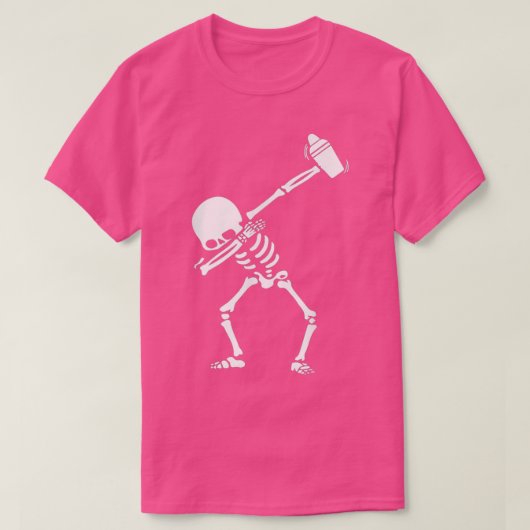 Bartender Skeleton Dabbing Dab Dance T-shirt (Design voorkant)