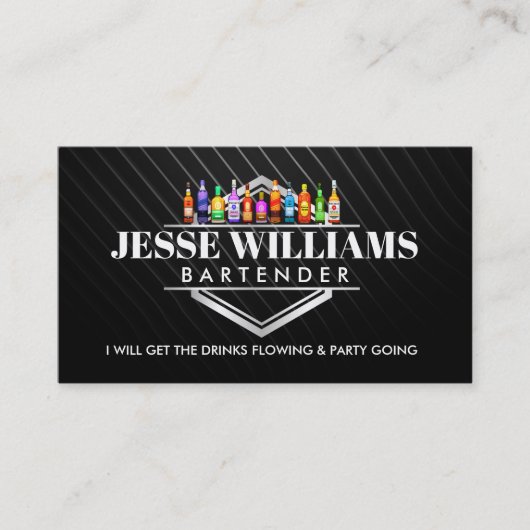 Bartender Slogans Visitekaartjes (Voorkant)