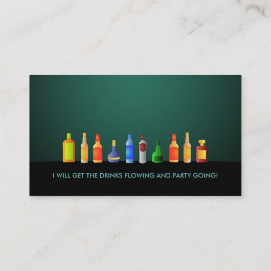 Bartender Slogans Visitekaartjes (Achterkant)
