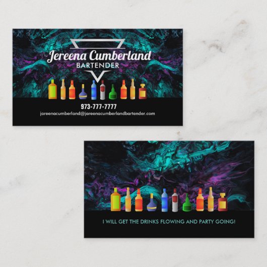 Bartender Slogans Visitekaartjes (Voorkant / Achterkant)