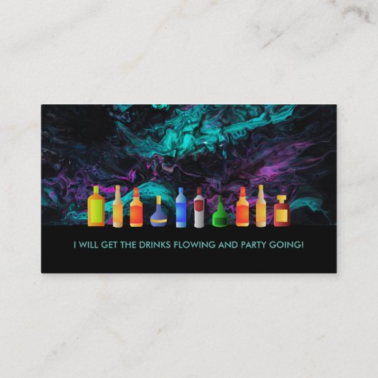 Bartender Slogans Visitekaartjes (Achterkant)