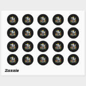Bartender Squad Laat Feest Cinco De Mayo Mexicaans Ronde Sticker (Vel)