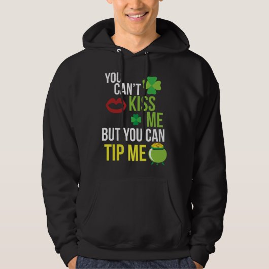 Bartender  St Patricks Day Waitress Waiter Server Hoodie (Voorkant)
