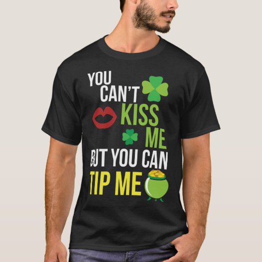 Bartender  St Patricks Day Waitress Waiter Server T-shirt (Voorkant)