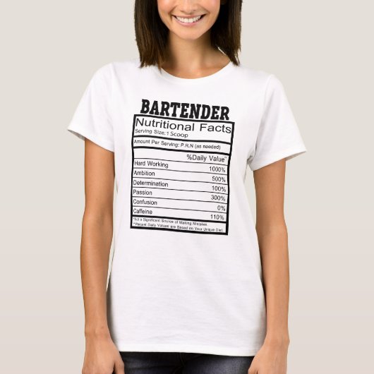 Bartender T-shirt (Voorkant)