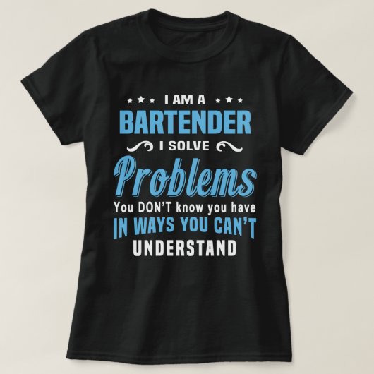 Bartender T-shirt (Design voorkant)