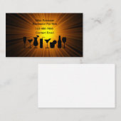 Bartender Te Huur Barhop Visitekaartjes (Voorkant / Achterkant)