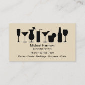 Bartender Te Huur Mixoloog Visitekaartje (Voorkant)