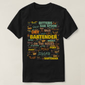 Bartender-terminologie Algemeen gebruikte bartende T-shirt (Design voorkant)