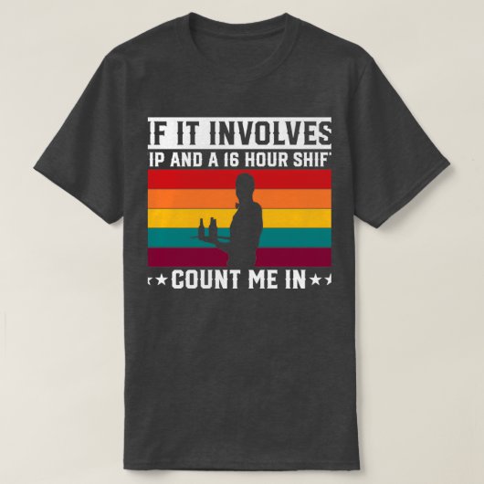 Bartender Tip Serve Waiter T-shirt (Design voorkant)