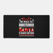 Bartender Ugly KerstSweater Gift Funny Barten Bureaumat (Voorkant)