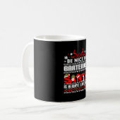 Bartender Ugly KerstSweater Gift Funny Barten Koffiemok (Voorkant links)