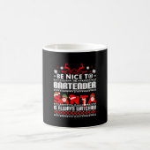 Bartender Ugly KerstSweater Gift Funny Barten Koffiemok (Center)