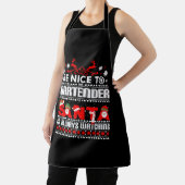 Bartender Ugly KerstSweater Gift Funny Barten Schort (Insitu)