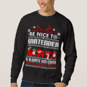 Bartender Ugly KerstSweater Gift Funny Barten Trui (Voorkant)