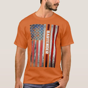 Bartender US Flag T-shirt
